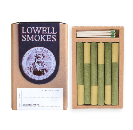 Photograph of product: Lowell - The Happy - Hybrid - Pre-Rolls - 6pk/