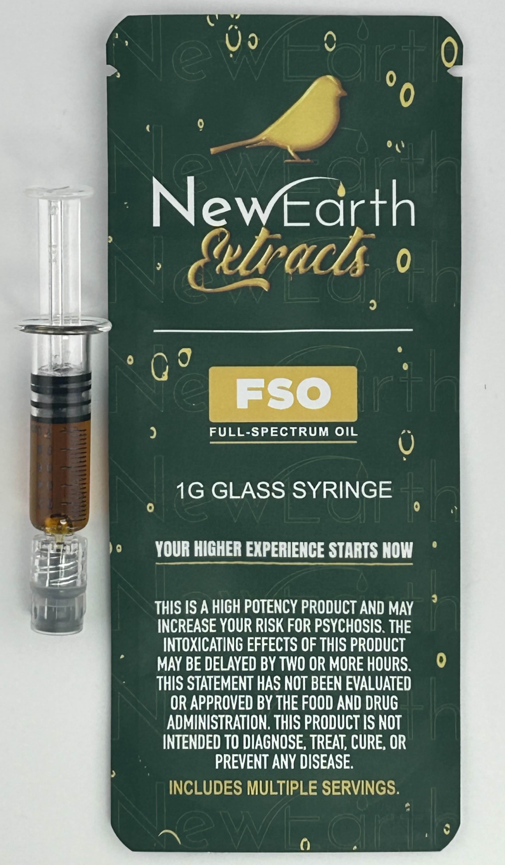 Photograph of product: New Earth Extracts | Super Lemon Haze (S-H) FSO Syringe | 1g