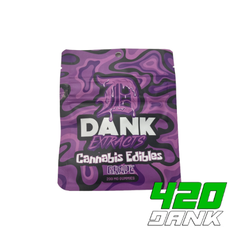 Photograph of product: Dank - 200mg Gummies - Grape (I)