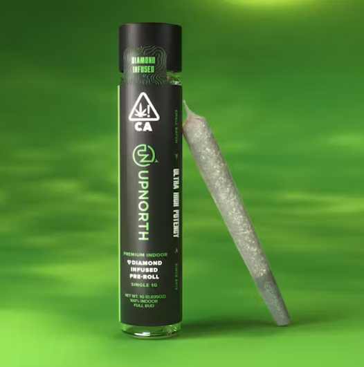 Photograph of product: GMO (I) Diamond INFUSED PREROLL 1g - UpNorth