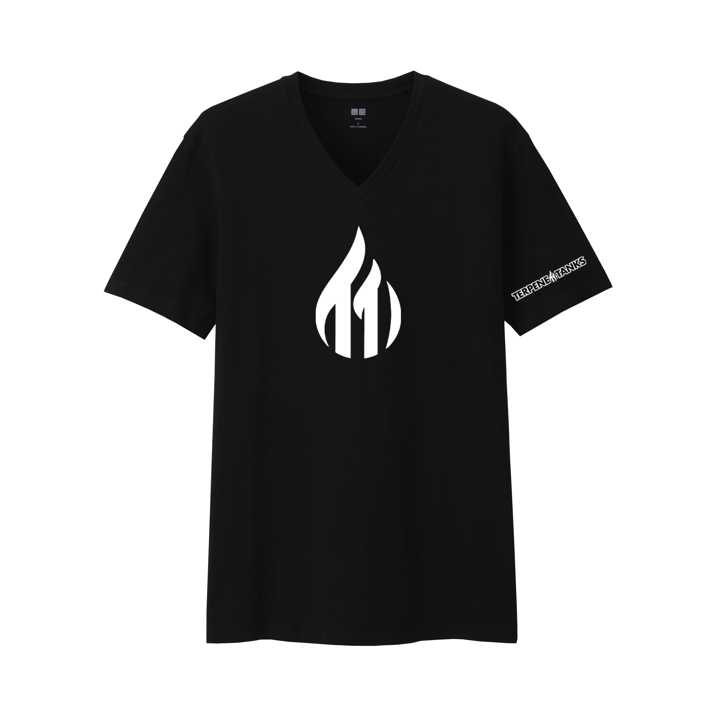 Photograph of product: Exclusive Terpene Tanks White Flame V Neck - XL