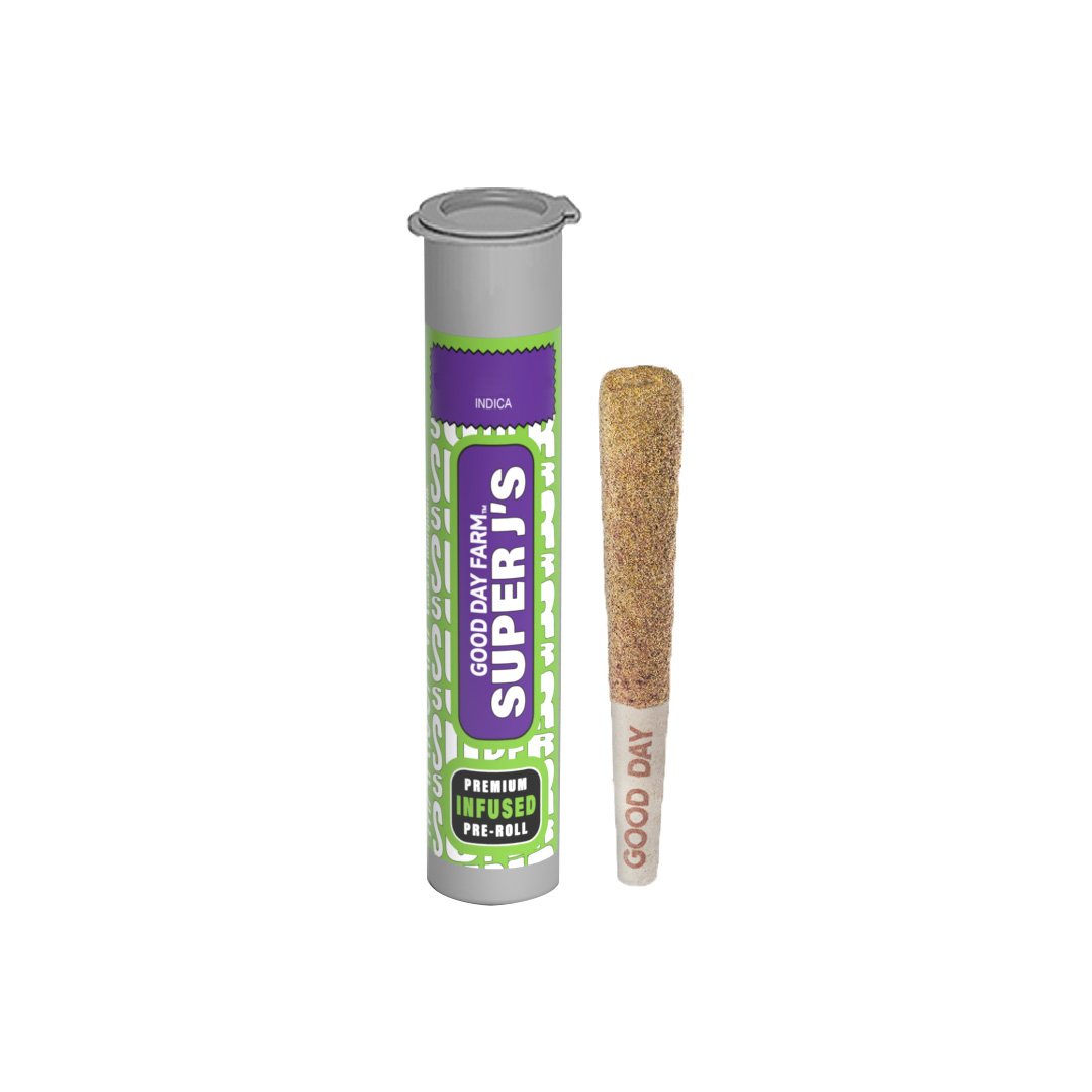 Photograph of product: GDF Super J's - Mellowz #17 - Blueberry Infused PreRoll