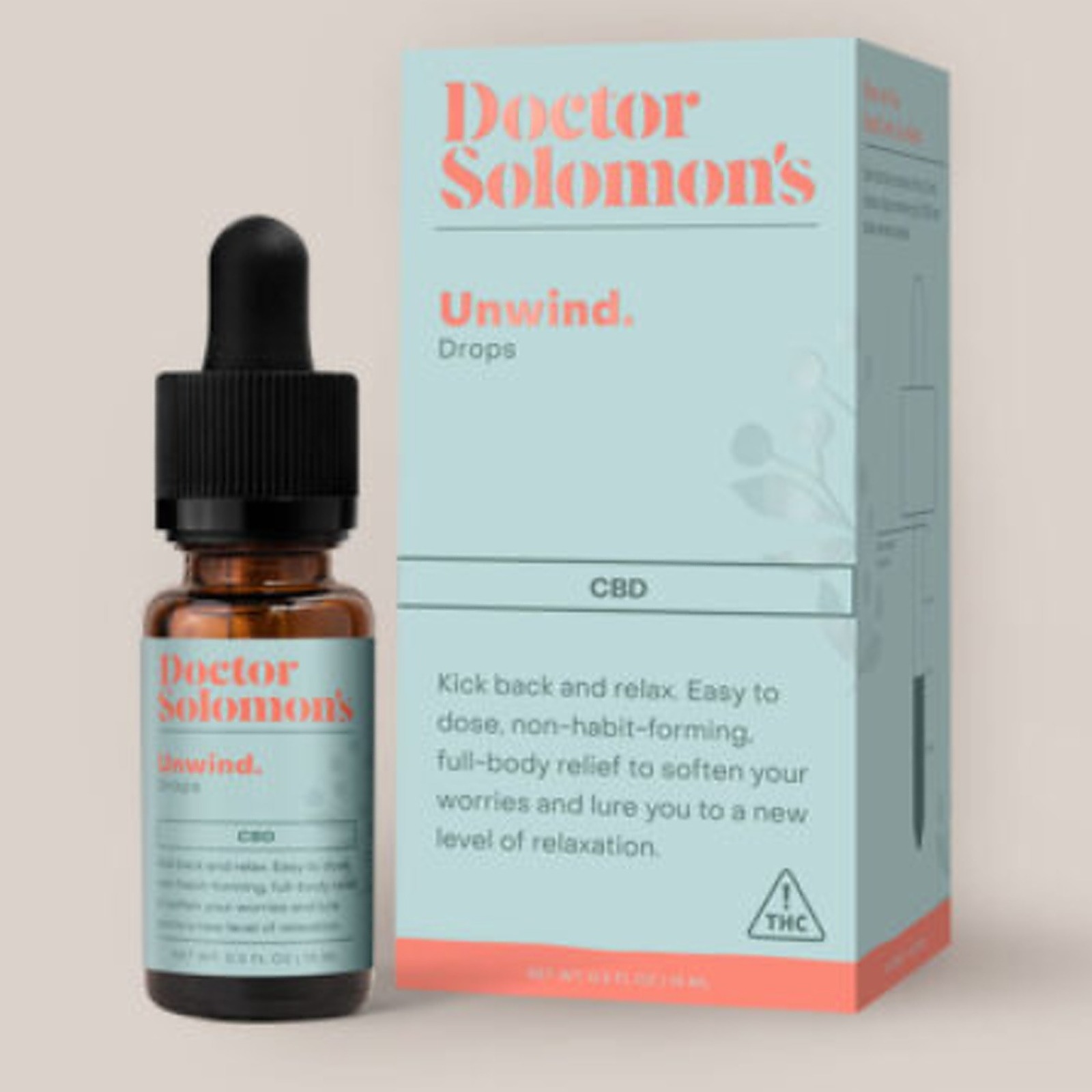 Photograph of product: Dr. Solomon's Tincture | Unwind - CBD Hybrid