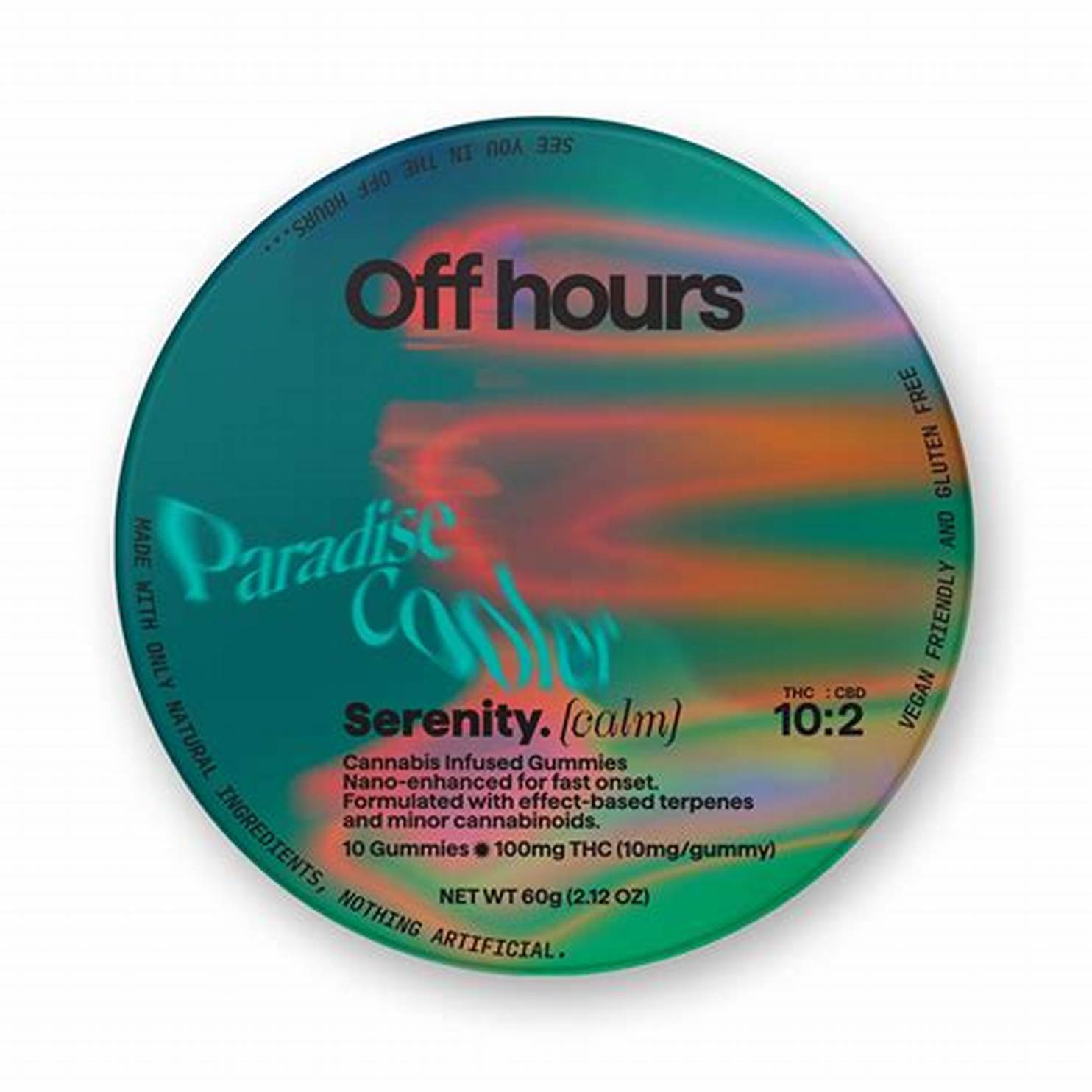 Photograph of product: OFF HOURS | Paradise Cooler | 10 Pk 100mg |  Gummies