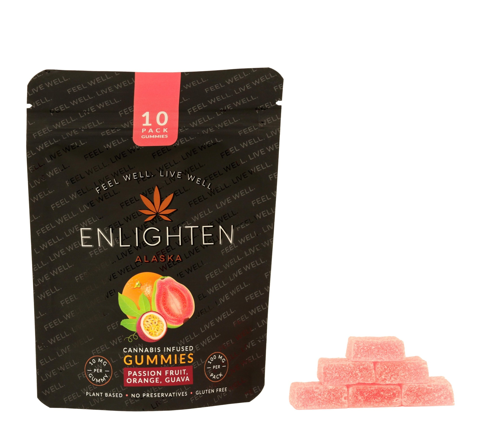 Photograph of product: Gummies 100mg Passion Orange Guava