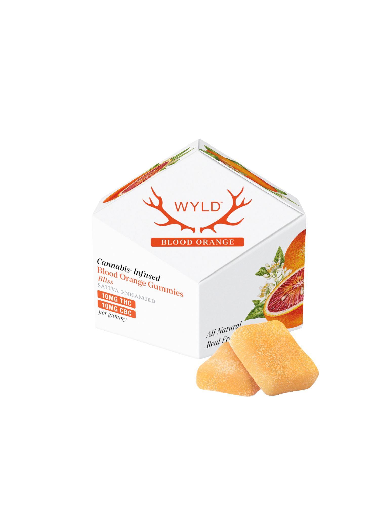 Photograph of product: Wyld - Blood Orange - 100mg TH-oui : 100mg CBC