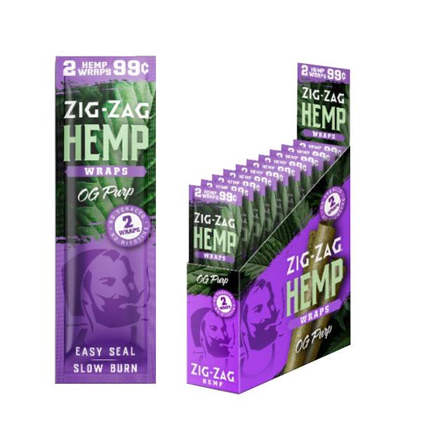 Photograph of product: Zig-Zag | Hemp Wraps 2pk | OG Purp