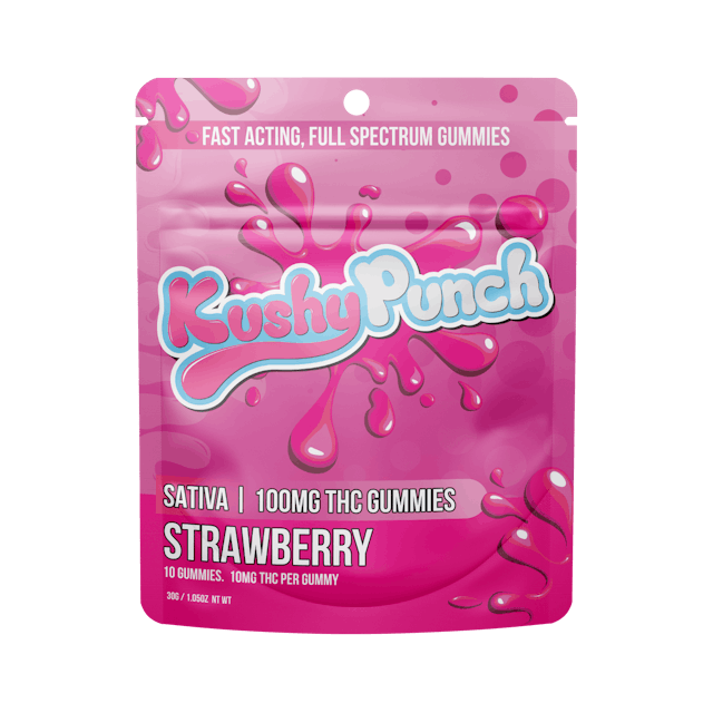 Photograph of product: Oui'd Strawberry | 100MG Individual Gummies