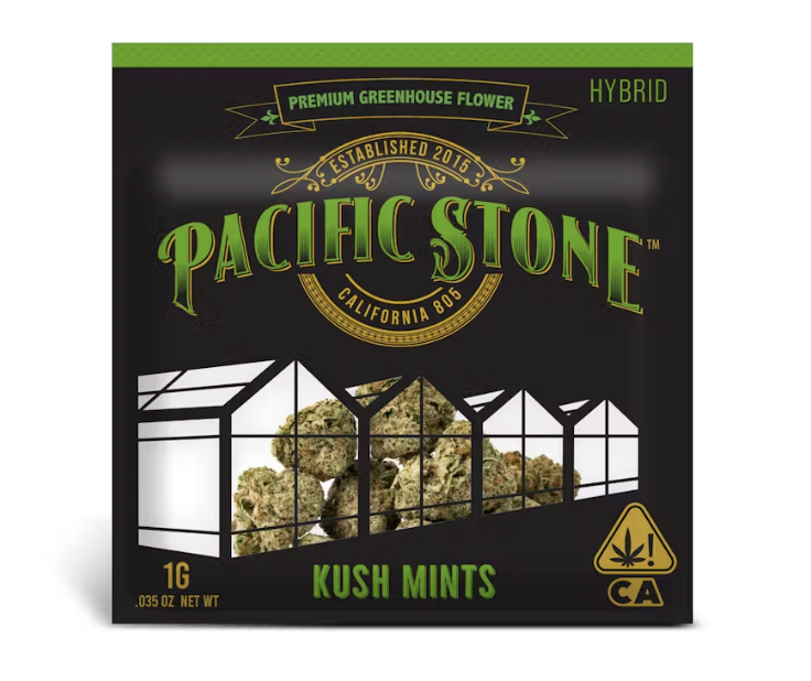 Photograph of product: Kush Mints - 1g Outdoor Smalls | Pacific Stone