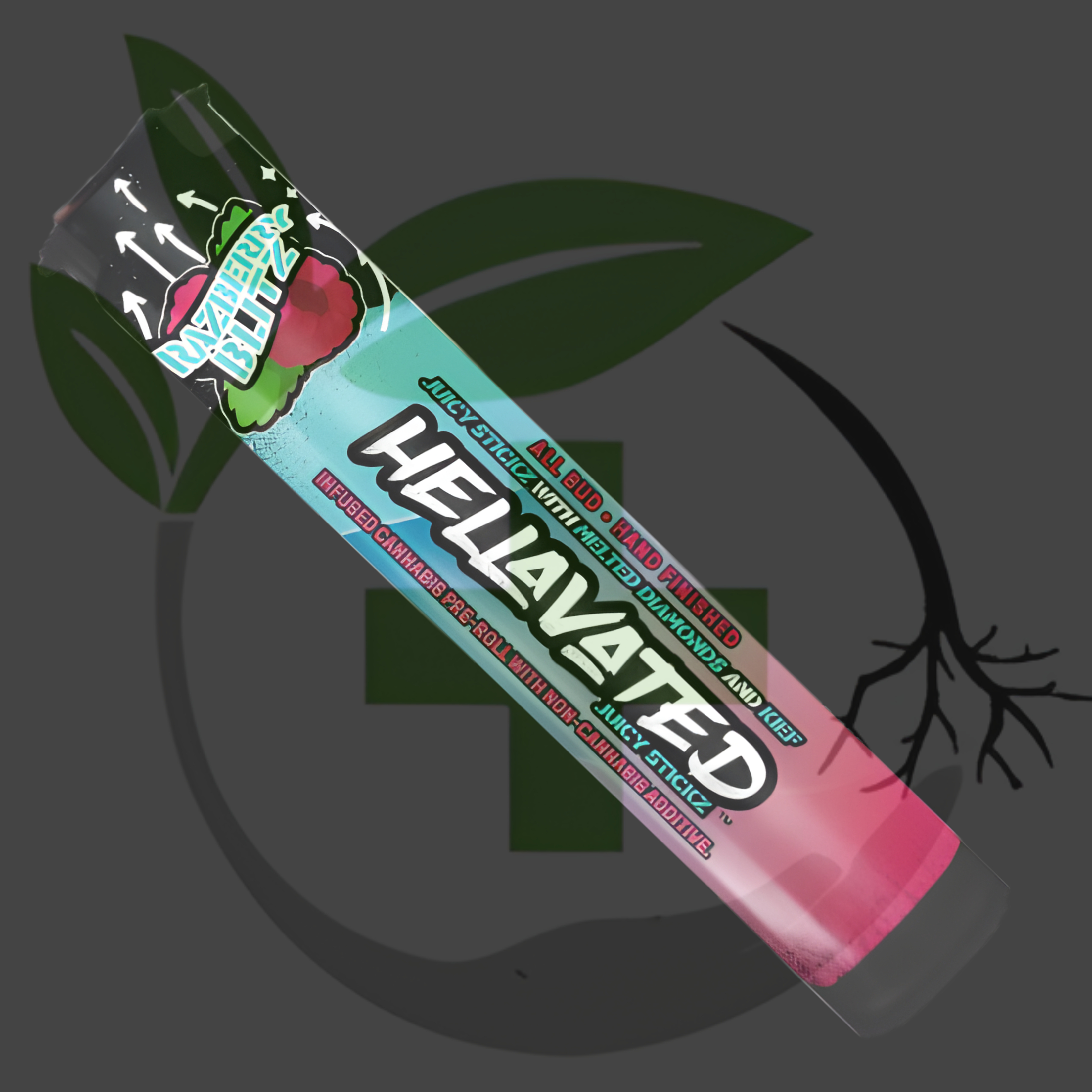 Photograph of product: Infused - TF - Hellavated - .75g Juicy Stickz - Raspberry Blitz