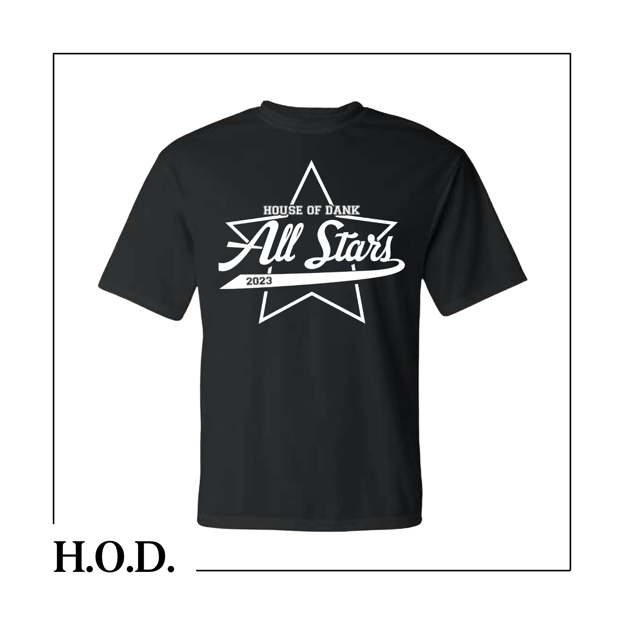 Photograph of product: H.O.D. 420 All-Star Black Short Sleeve Tee L