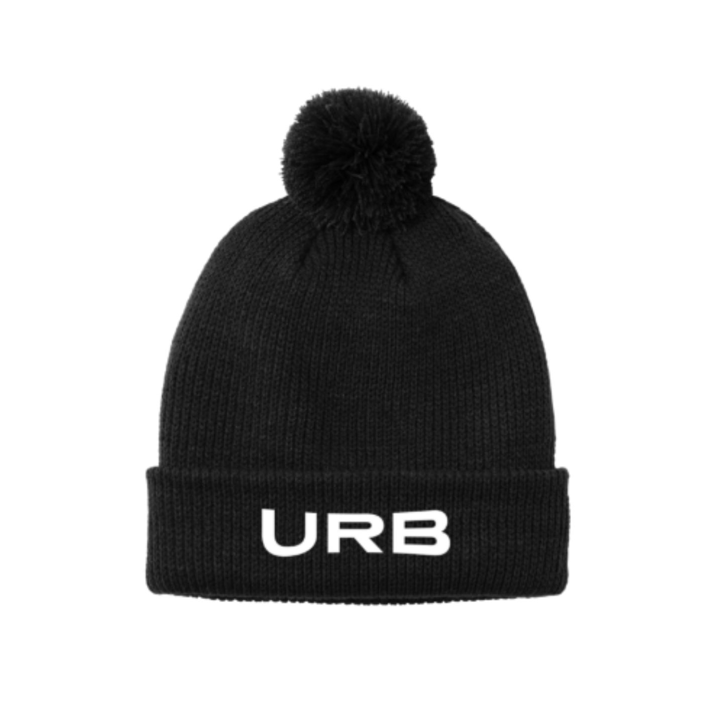 Photograph of product: URB - Black Pom Beanie