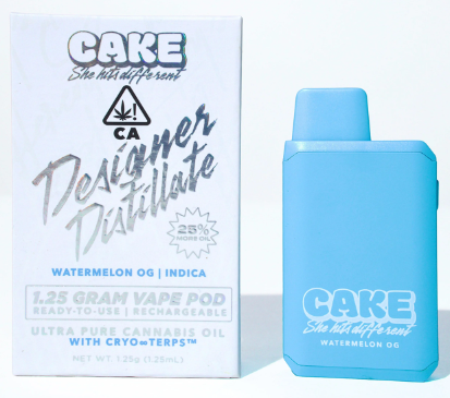 Photograph of product: WATERMELON OG 1.25G VAPE POD READY TO USE