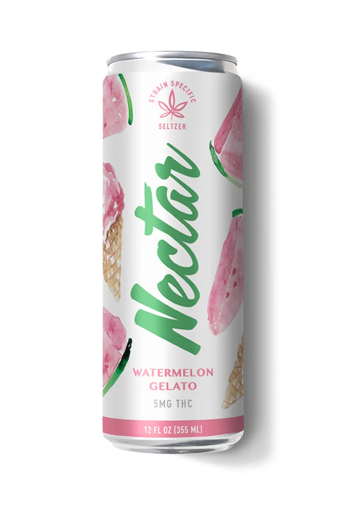 Photograph of product: Nectar - Watermelon Gelato - Seltzer - 5mg