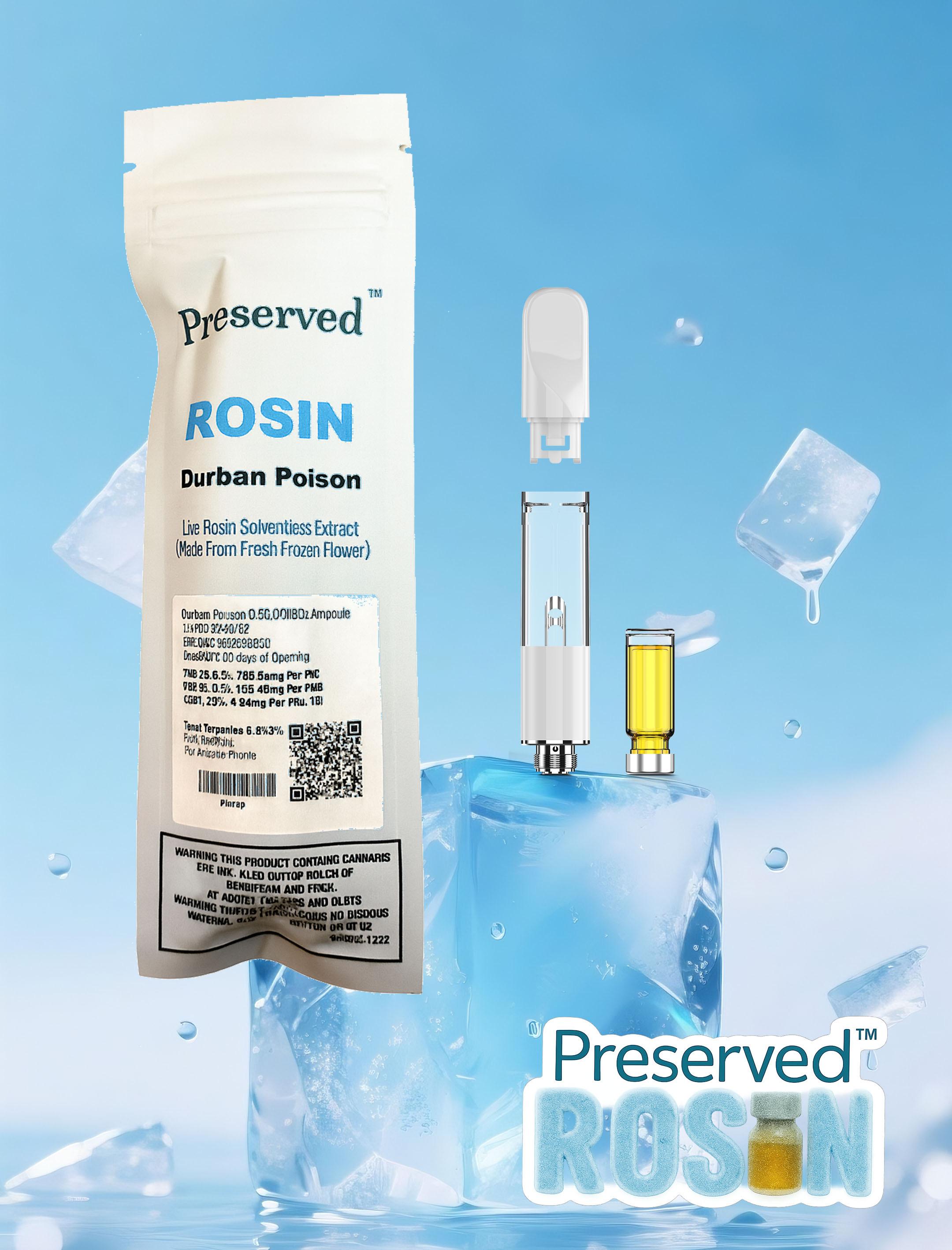 Photograph of product: Durban Poison | Rosin Vape Cartridge .5g