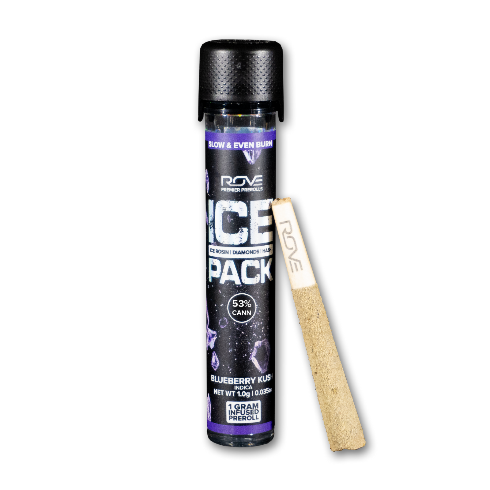 Photograph of product: Blueberry Kush | Ice Pack Infused Pre-Roll (1ct)