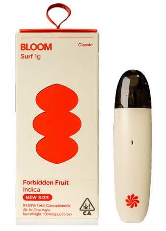 Photograph of product: Bloom - Forbidden Fruit 1g Classic Surf Disposable