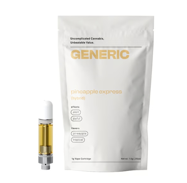 Photograph of product: CoC Generic Cartridge - Pineapple Express 1g