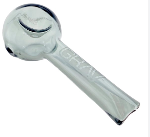 Photograph of product: Smoke Grey Pinch Spoon - Hand Pipe - Grav