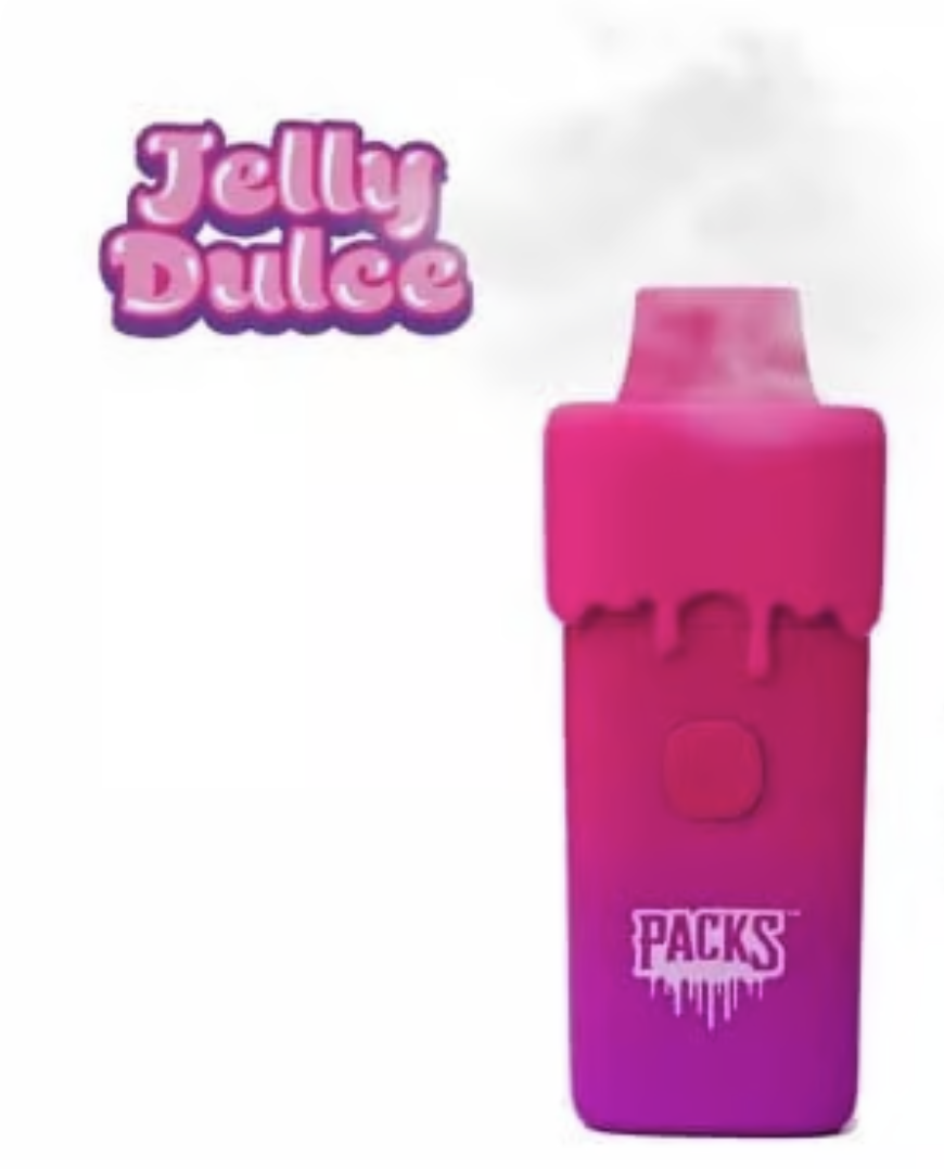 Photograph of product: Pack Pods Vape Disposable 2g Live Resin- Jelly Dulce