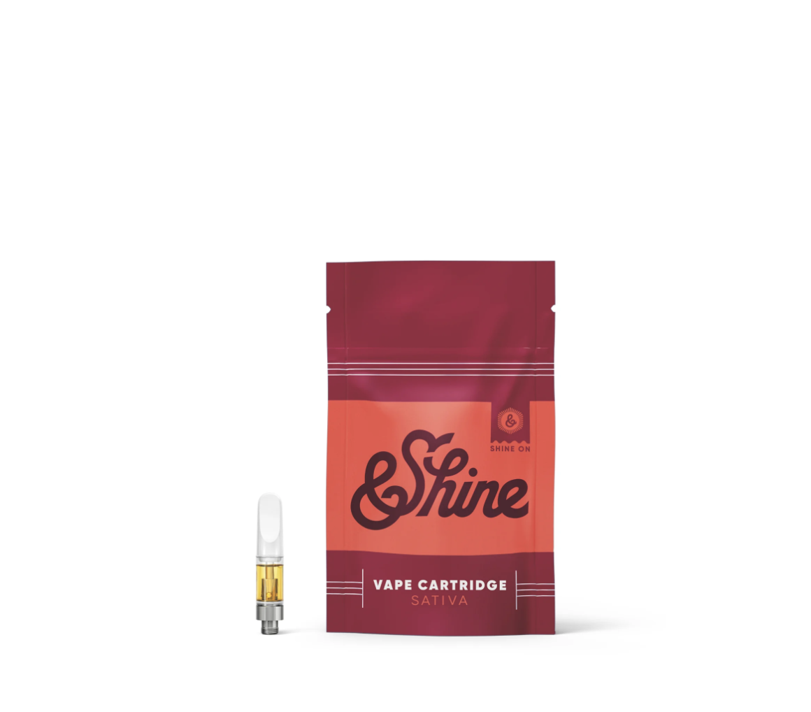 Photograph of product: &Shine Strawberry Cough 1g Cartridge