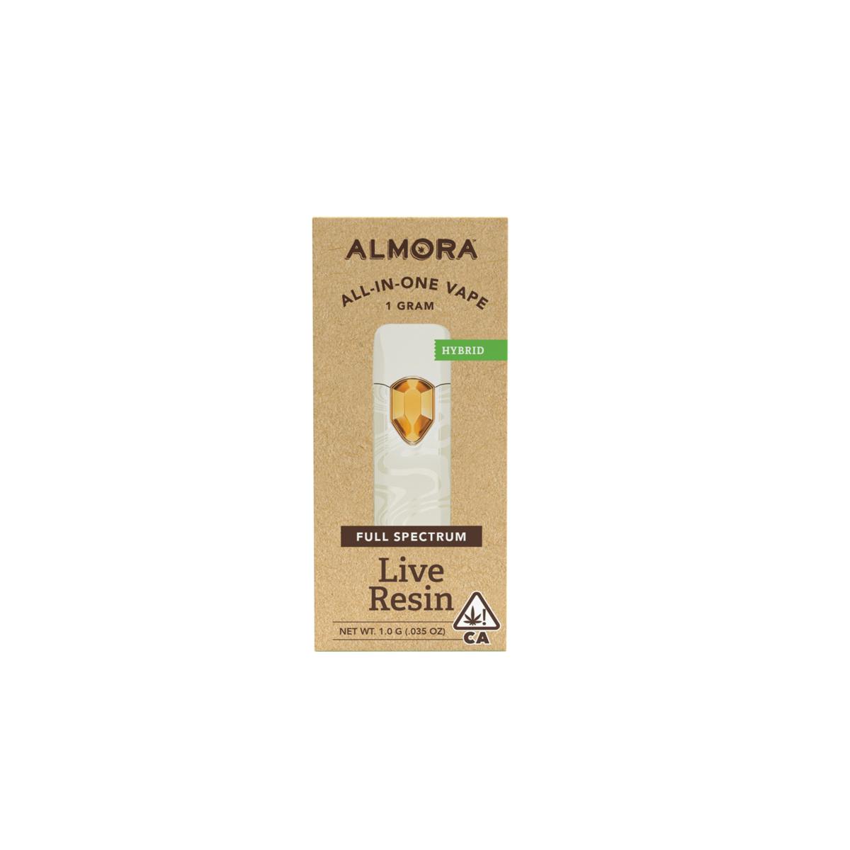 Photograph of product: ALMORA FARM | GEORGIA PIE | LIVE RESIN ALL-IN-ONE | 1G
