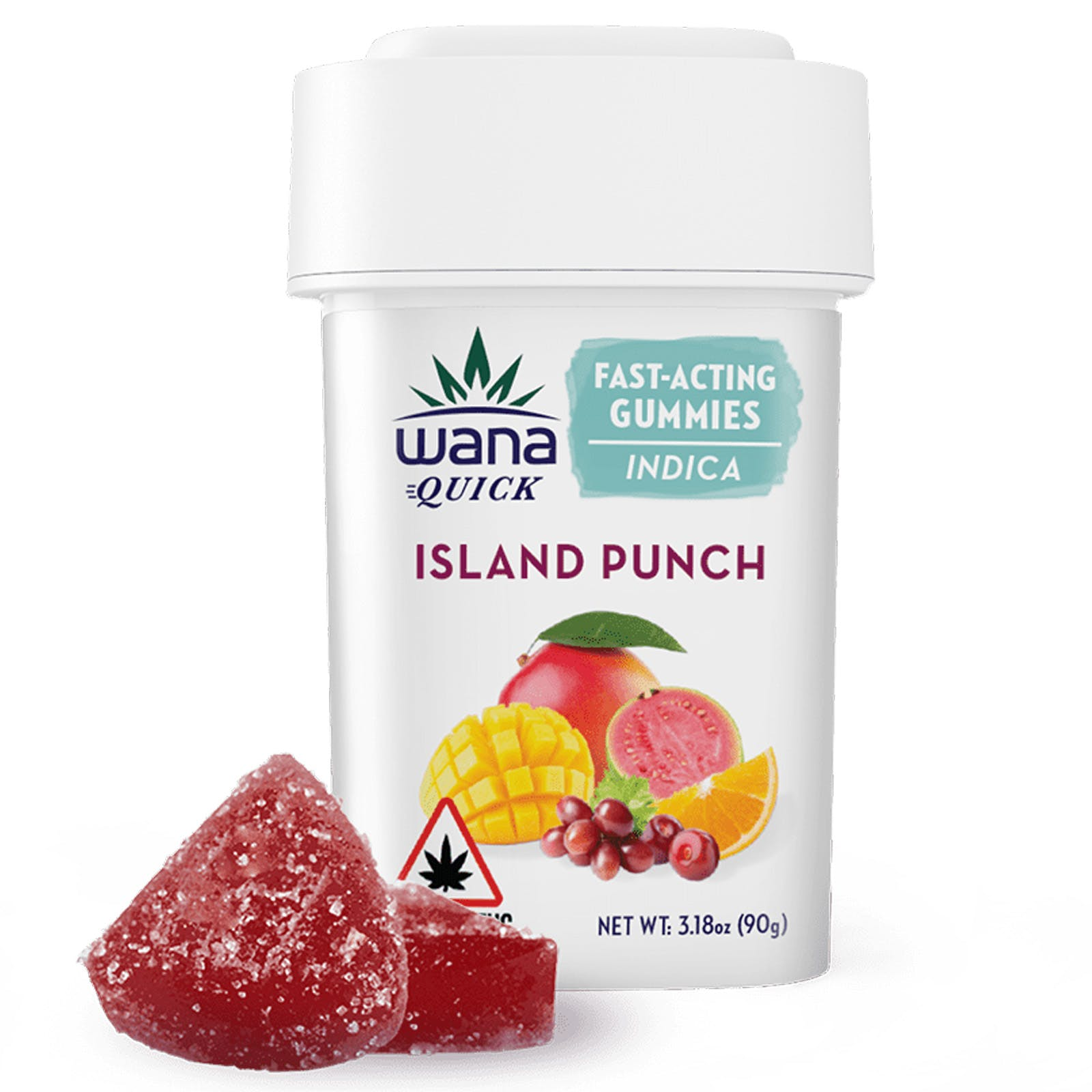 Photograph of product: Wana Quick Island Punch Gummies 200mg Rec