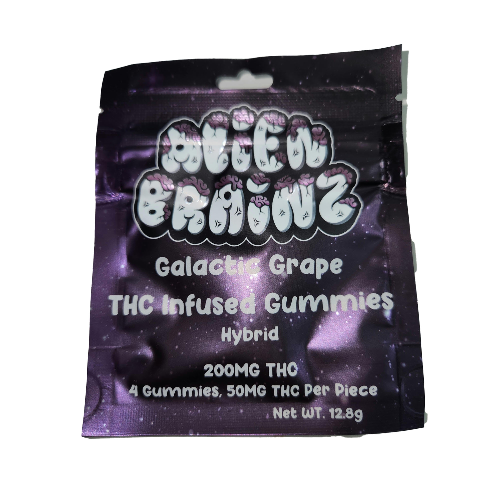 Photograph of product: Alien Brainz - 200mg Gummies - Galactic Grape
