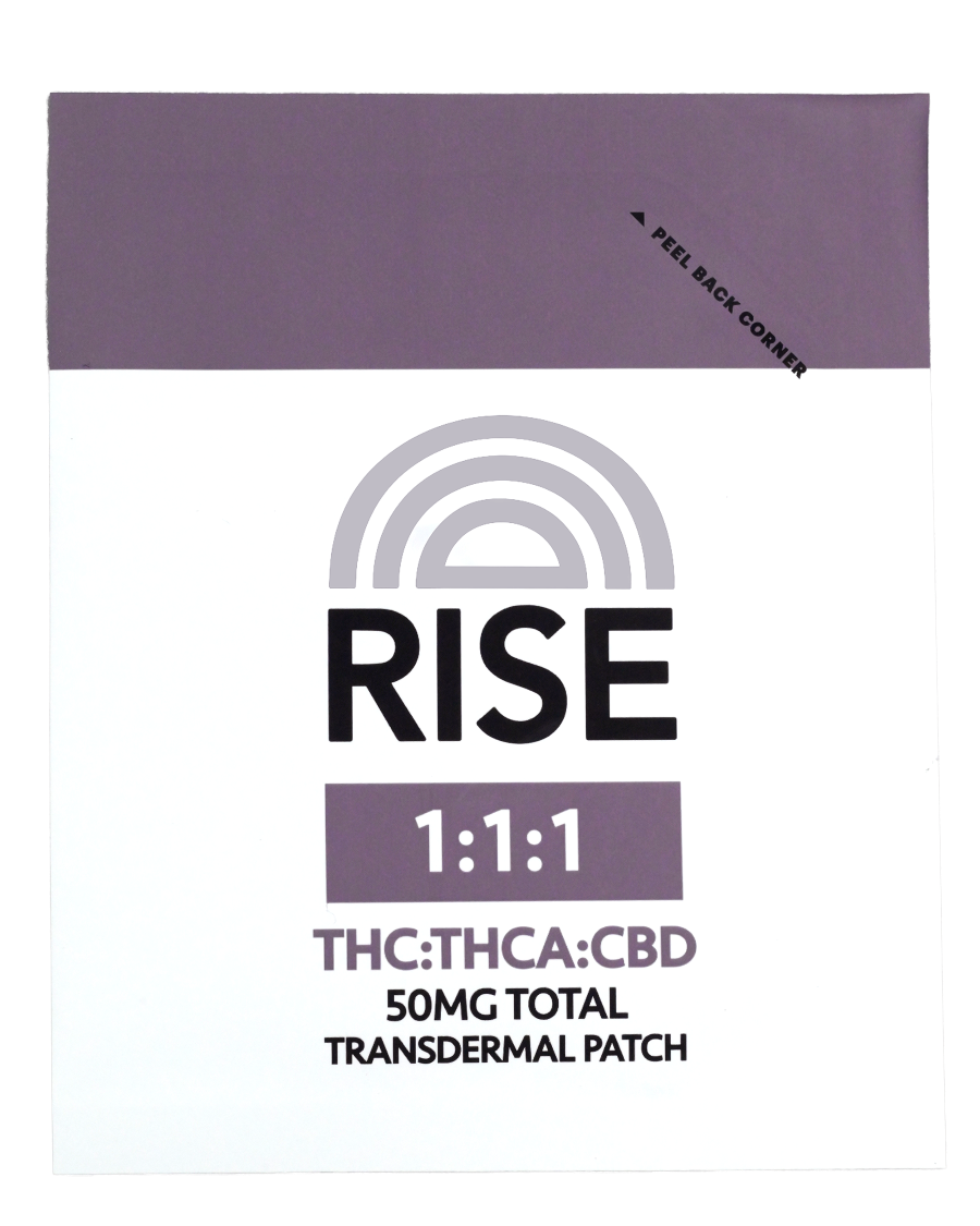 Photograph of product: RISE - TH-oui/TH-ouiA/CBD 1:1:1 PATCH - 50MG
