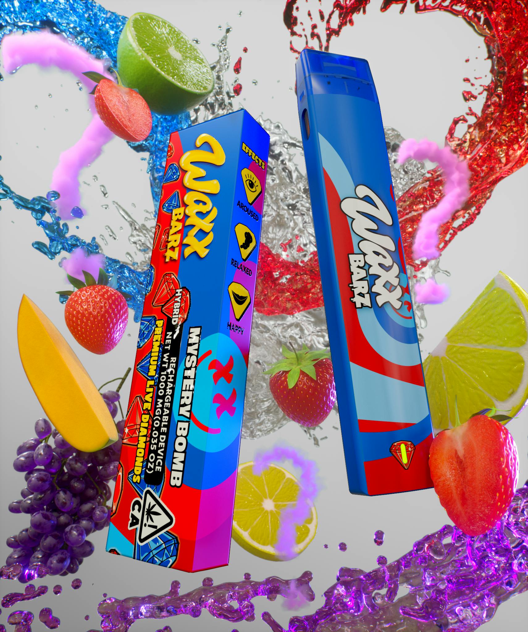 Photograph of product: Mystery Bomb Live Diamond Disposable 1g