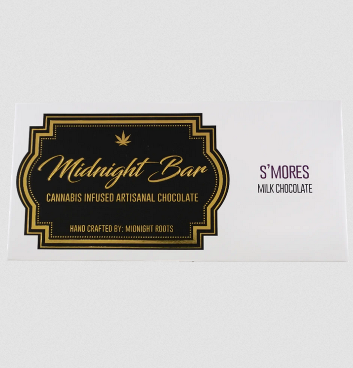 Photograph of product: Midnight Roots | S'mores 200mg Chocolate Bar
