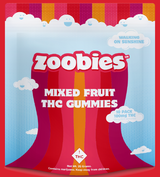 Photograph of product: Oui'd Mixed Fruit Gummies | 100mg