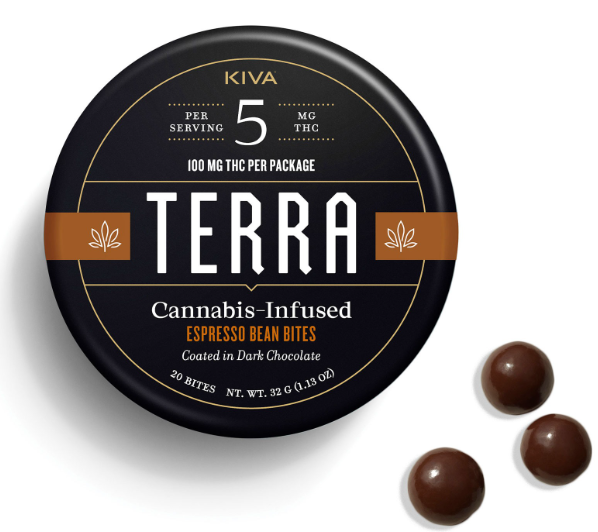 Photograph of product: CRESCO - KIVA DARK ESPRESSO TERRA BITES (20PK) (100MG) (S)