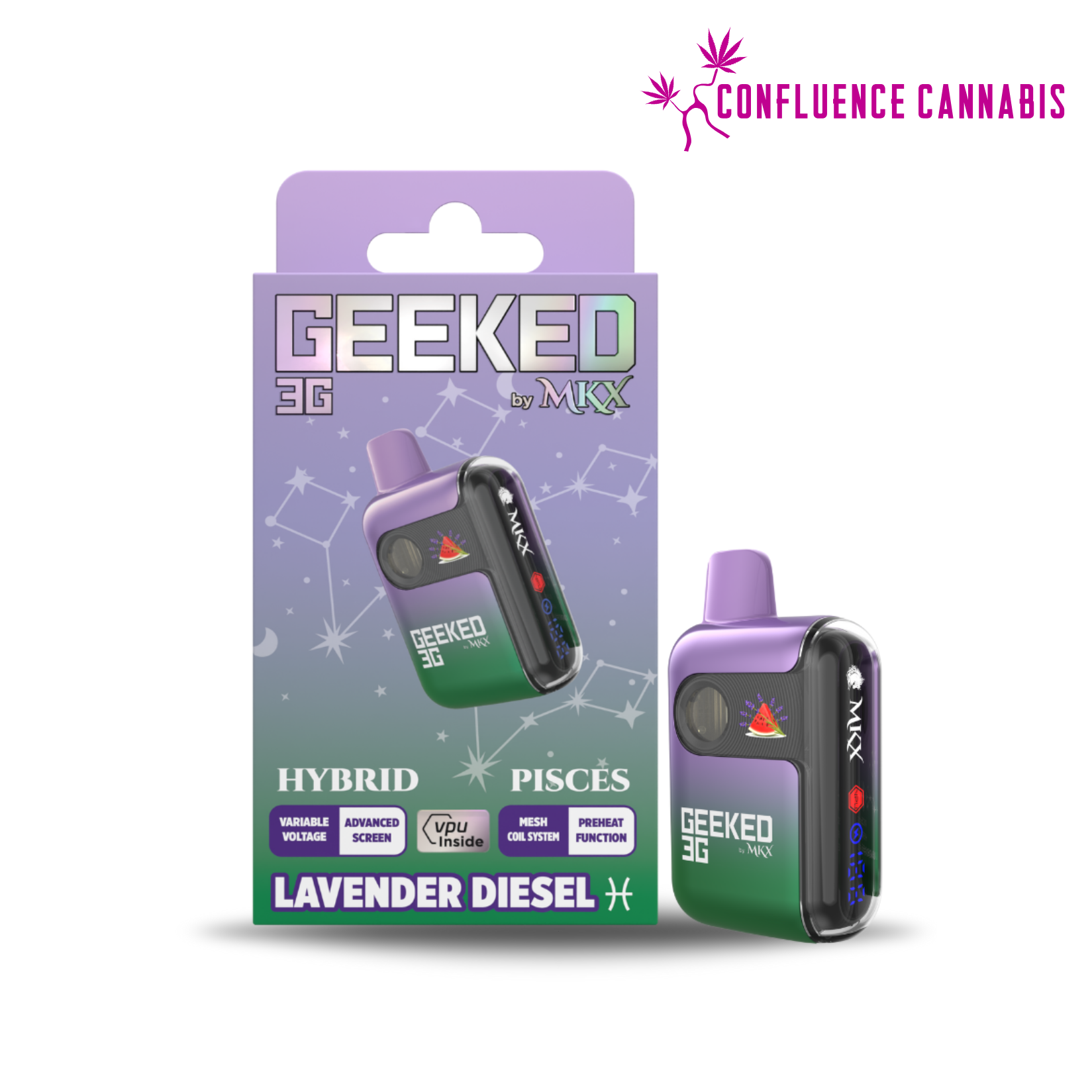 Photograph of product: Lavender Diesel Disposable Cartridge