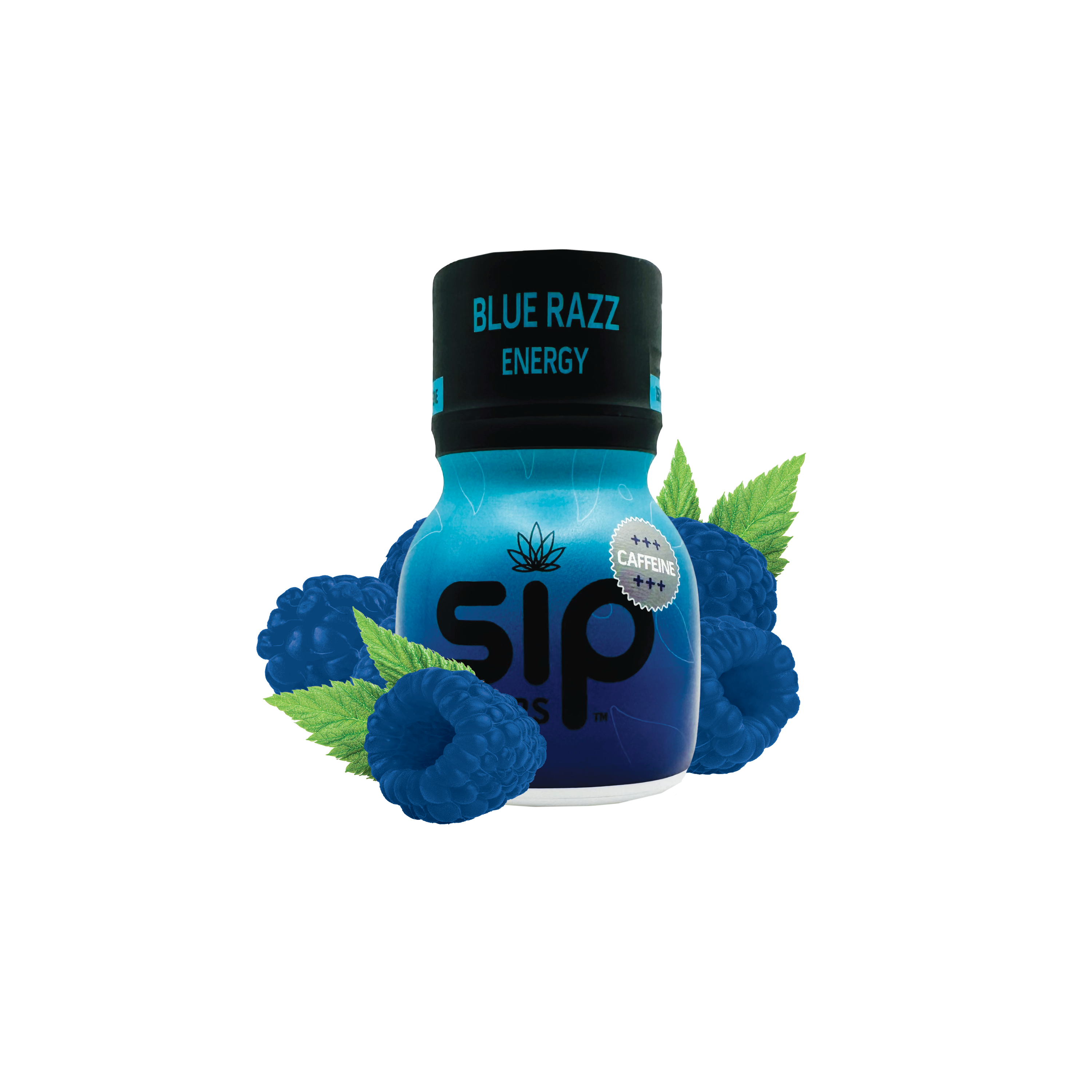Photograph of product: SIP Edible Blue Razz + Caffeine (S) 100mg