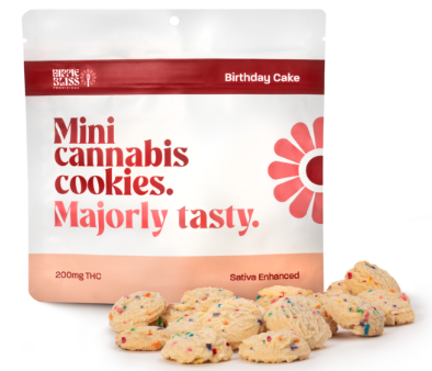 Photograph of product: Hippie Bliss Provisions - Birthday Cake Cookies - 200mg Cookies (20x10mg)
