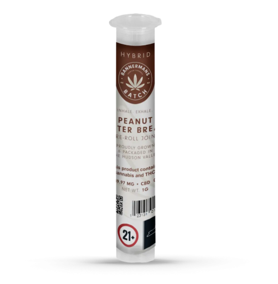 Photograph of product: Bannermans Batch | Peanut Butter Breath | Pre-Roll | 1g