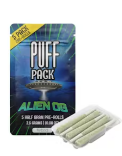 Photograph of product: Alien OG PreRolls 5pk [J68]