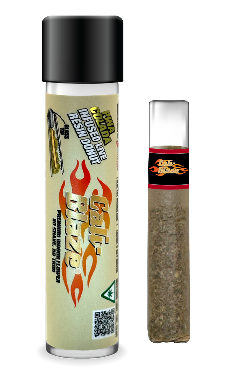 Photograph of product: Pia Colada Donut | Infused Live Resin Pre Roll | 1.2g (S)