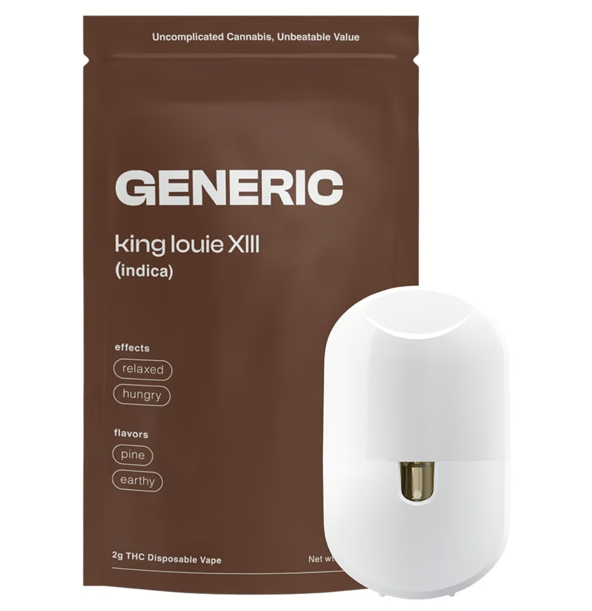 Photograph of product: GENERIC KING LOUIE XIII DISPOSABLE 2G