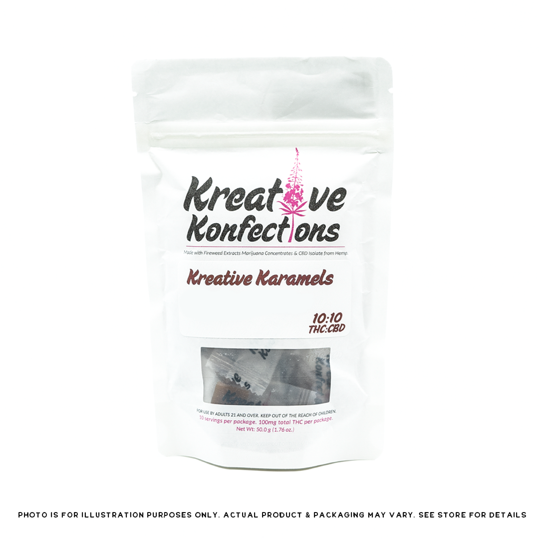 Photograph of product: Kreative Karamels - 100mg 1:1 - Pumpkin Spice