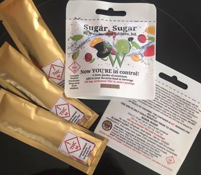 Photograph of product: Sugar Sugar 100mg | Wonderland Edibles