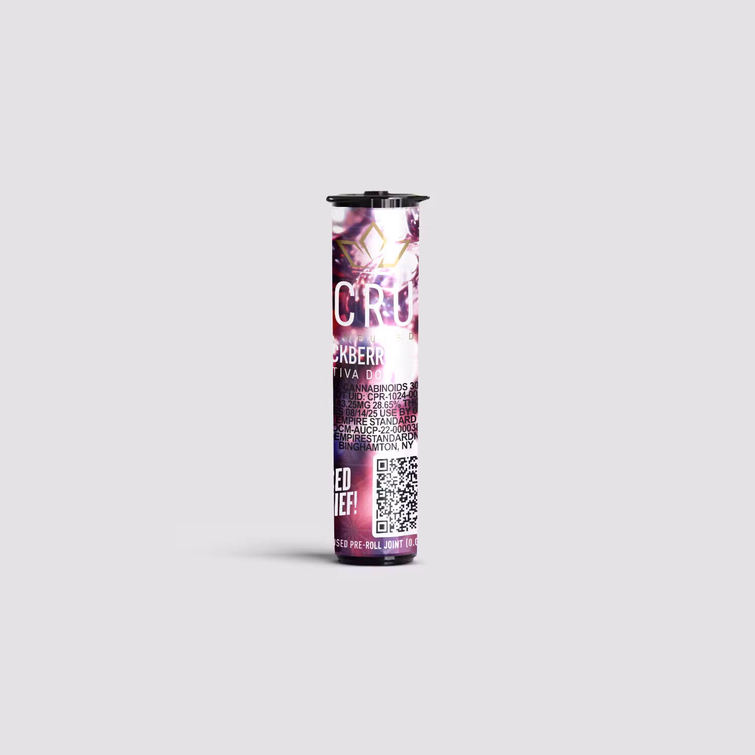 Photograph of product: CRU - Black Mamba Infused Preroll - .5g