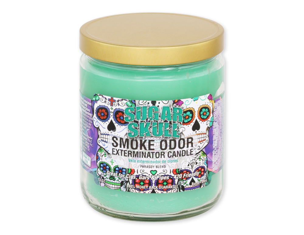 Photograph of Product: Accessories | Smoke Odor Exterminator Candle | Sugar Skull