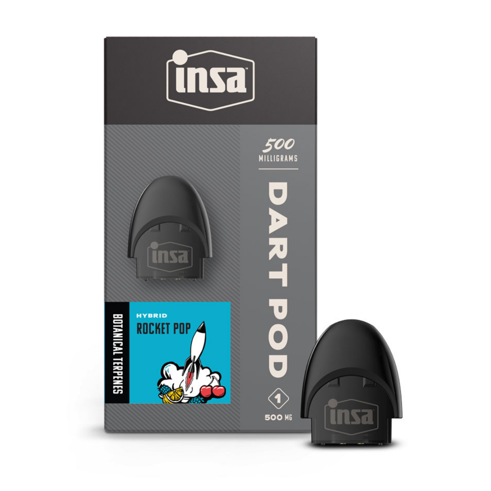 Photograph of product: 500mg Dart Pod | Rocket Pop | INSA