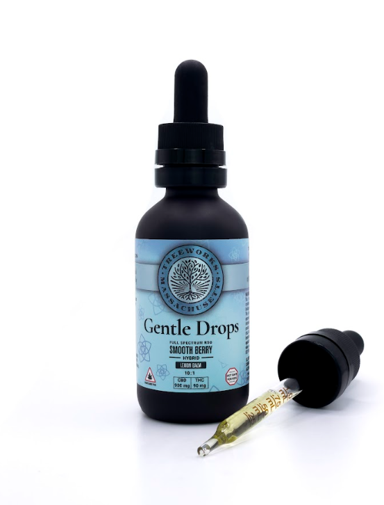 Photograph of product: Gentle Drops | 900mg CBD | 90mg TH-oui