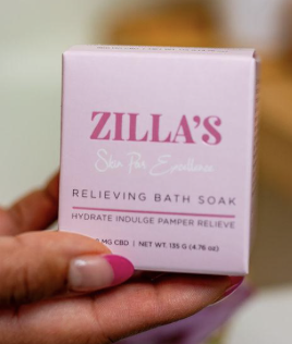 Photograph of product: Zilla's | CBD Bath Bomb - Bulgarian Rose