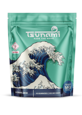 Photograph of product: TSUNAMI 1000MG OZARK DEW GUMMIES