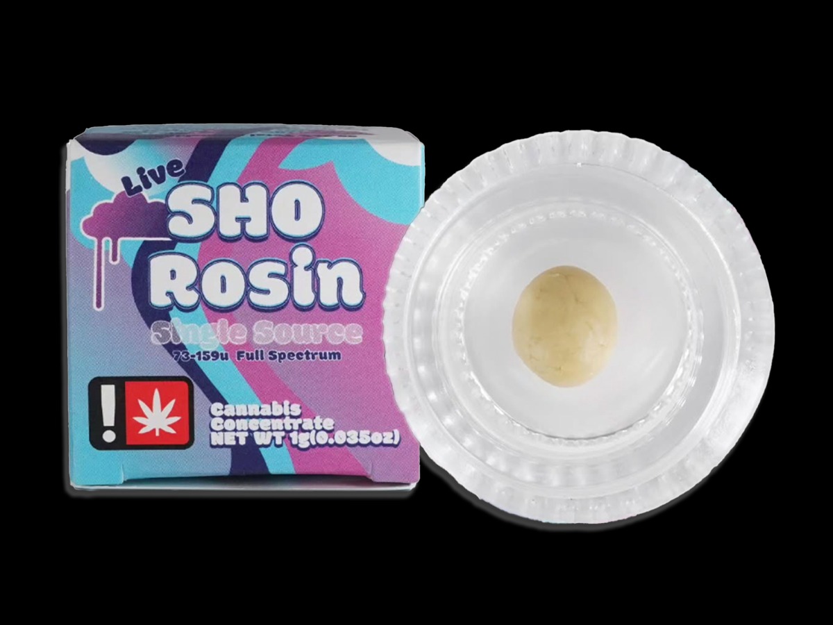 Photograph of product: Sho Rosin | Blueberry Muffin | 1g Badder