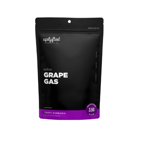 Photograph of product: Uplyfted | Grape Gas Prepackaged Flower | 3.5g